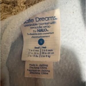 Halo wearable Blanket- Blue micro fleece
